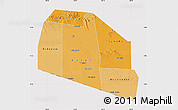 Political Shades Map of Tog-Dheer, cropped outside