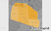 Political Shades Map of Tog-Dheer, desaturated