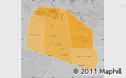 Political Shades Map of Tog-Dheer, lighten, desaturated