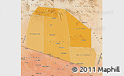 Political Shades Map of Tog-Dheer, satellite outside