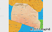 Satellite Map of Tog-Dheer, political outside