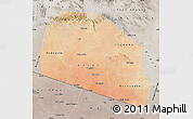 Satellite Map of Tog-Dheer, semi-desaturated