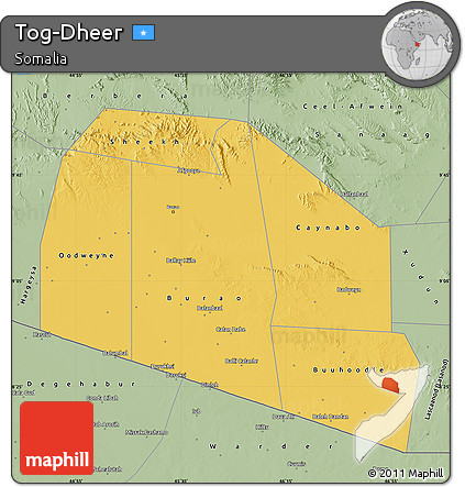 Savanna Style Map of Tog-Dheer