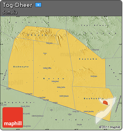 Savanna Style Map of Tog-Dheer