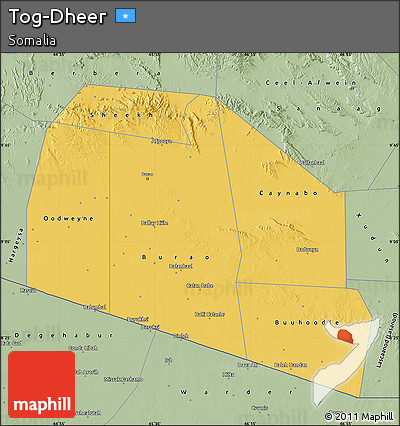 Savanna Style Map of Tog-Dheer