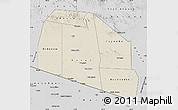 Shaded Relief Map of Tog-Dheer, desaturated