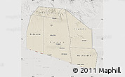 Shaded Relief Map of Tog-Dheer, lighten, semi-desaturated