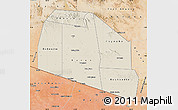 Shaded Relief Map of Tog-Dheer, satellite outside