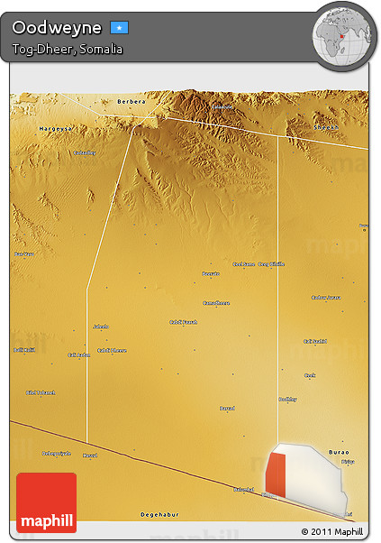Physical 3D Map of Oodweyne
