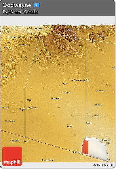 Physical 3D Map of Oodweyne