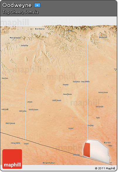 Satellite 3D Map of Oodweyne