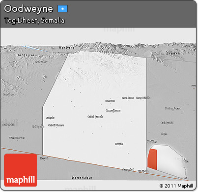 Gray Panoramic Map of Oodweyne