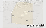 Shaded Relief Panoramic Map of Oodweyne, lighten, semi-desaturated