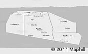 Gray Panoramic Map of Tog-Dheer, single color outside