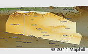 Physical Panoramic Map of Tog-Dheer, darken