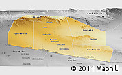 Physical Panoramic Map of Tog-Dheer, desaturated