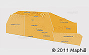 Political Shades Panoramic Map of Tog-Dheer, cropped outside