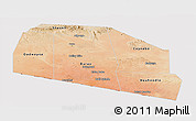 Satellite Panoramic Map of Tog-Dheer, cropped outside