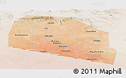 Satellite Panoramic Map of Tog-Dheer, lighten
