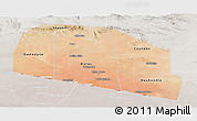 Satellite Panoramic Map of Tog-Dheer, lighten, semi-desaturated