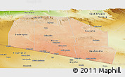 Satellite Panoramic Map of Tog-Dheer, physical outside