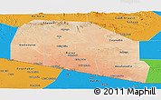 Satellite Panoramic Map of Tog-Dheer, political outside