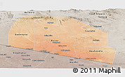 Satellite Panoramic Map of Tog-Dheer, semi-desaturated