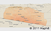 Satellite Panoramic Map of Tog-Dheer, shaded relief outside
