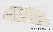 Shaded Relief Panoramic Map of Tog-Dheer, cropped outside