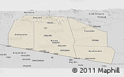 Shaded Relief Panoramic Map of Tog-Dheer, desaturated