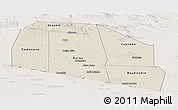 Shaded Relief Panoramic Map of Tog-Dheer, lighten