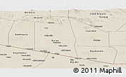 Shaded Relief Panoramic Map of Tog-Dheer
