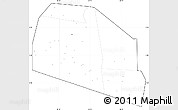 Blank Simple Map of Tog-Dheer, cropped outside, no labels