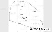 Blank Simple Map of Tog-Dheer, cropped outside