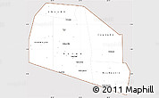 Classic Style Simple Map of Tog-Dheer, cropped outside