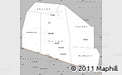 Gray Simple Map of Tog-Dheer