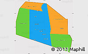 Political Simple Map of Tog-Dheer, cropped outside