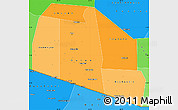 Political Shades Simple Map of Tog-Dheer