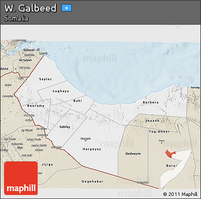 Classic Style 3D Map of W. Galbeed