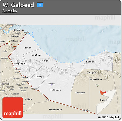 Classic Style 3D Map of W. Galbeed
