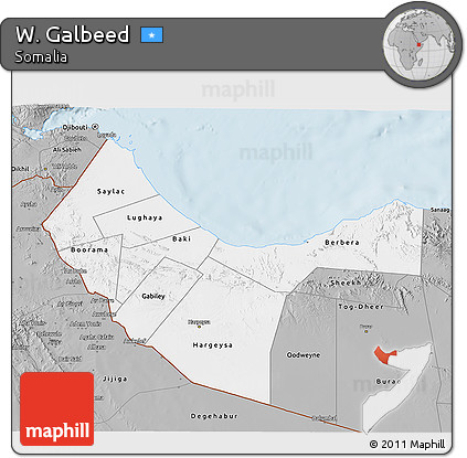 Gray 3D Map of W. Galbeed