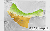 Physical 3D Map of W. Galbeed, lighten, desaturated