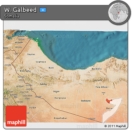 Satellite 3D Map of W. Galbeed