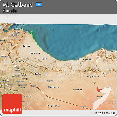 Satellite 3D Map of W. Galbeed