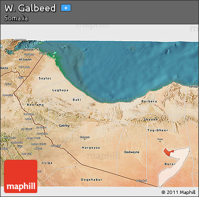 Satellite 3D Map of W. Galbeed