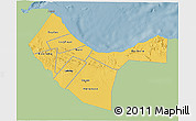 Savanna Style 3D Map of W. Galbeed, single color outside