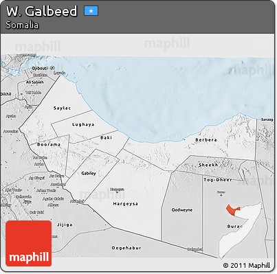 Silver Style 3D Map of W. Galbeed