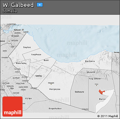 Silver Style 3D Map of W. Galbeed