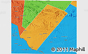 Political 3D Map of Gabiley
