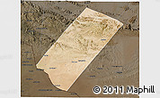 Satellite 3D Map of Gabiley, darken